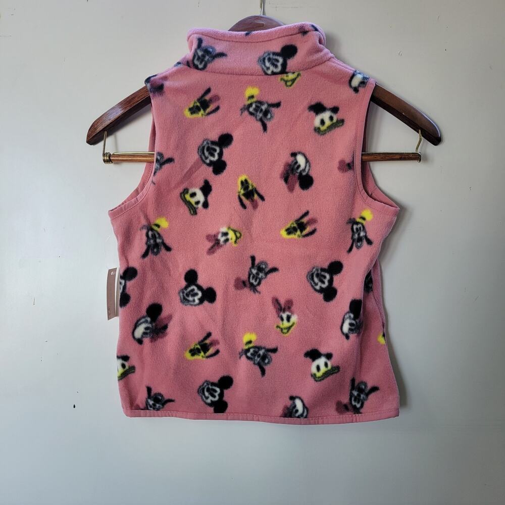NEW Disney Micky Minnie Fleece Vest Girls S 6/7 - Picture 9 of 10